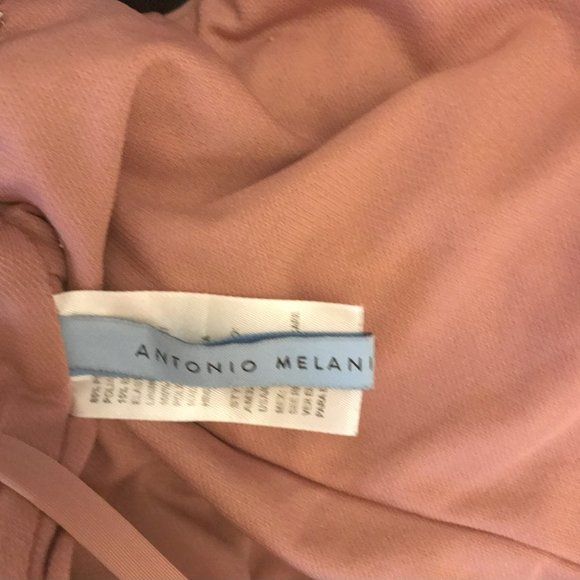 Antoni Melani Swim Suit Dusty Rose Pink Tie Front One Piece  Size 14 - Picture 8 of 9